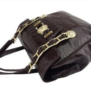 VERSACE Handbag Dark brown Women Authentic secondhand